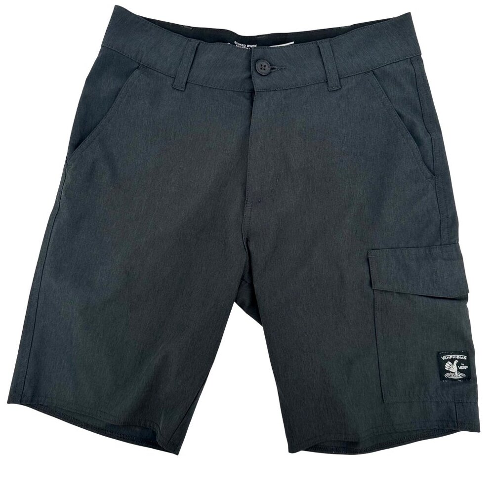 Vans Vanphibian Mens Hybrid Cargo Shorts Size 28 Black Quick Dry